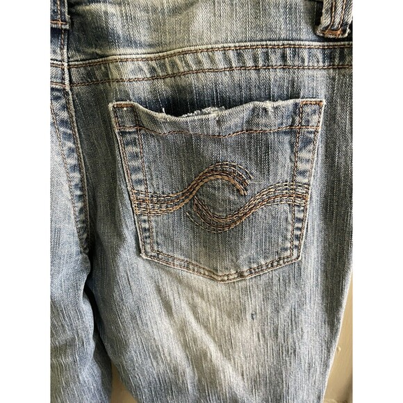 Maurices Morgan New-Boot Womens Size 11/12 Short Mid Rise Denim Blue Jeans 90s - Picture 10 of 11